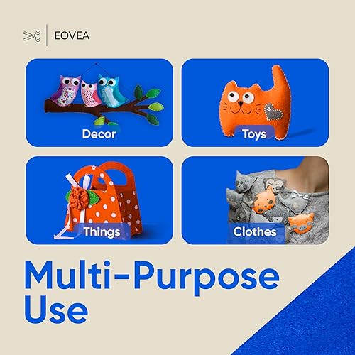 Miniatura 6 de Tela de fieltro acrílico - 72 pulgadas de ancho -Tela de fieltro grueso sólido de 0.063 in por yarda - Suministros para manualidades - Costura,