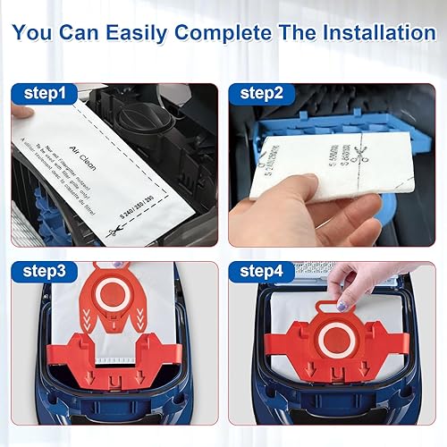 Miniatura 7 de Paquete de 10 bolsas de vacío 3D Airclean FJM compatibles con Miele