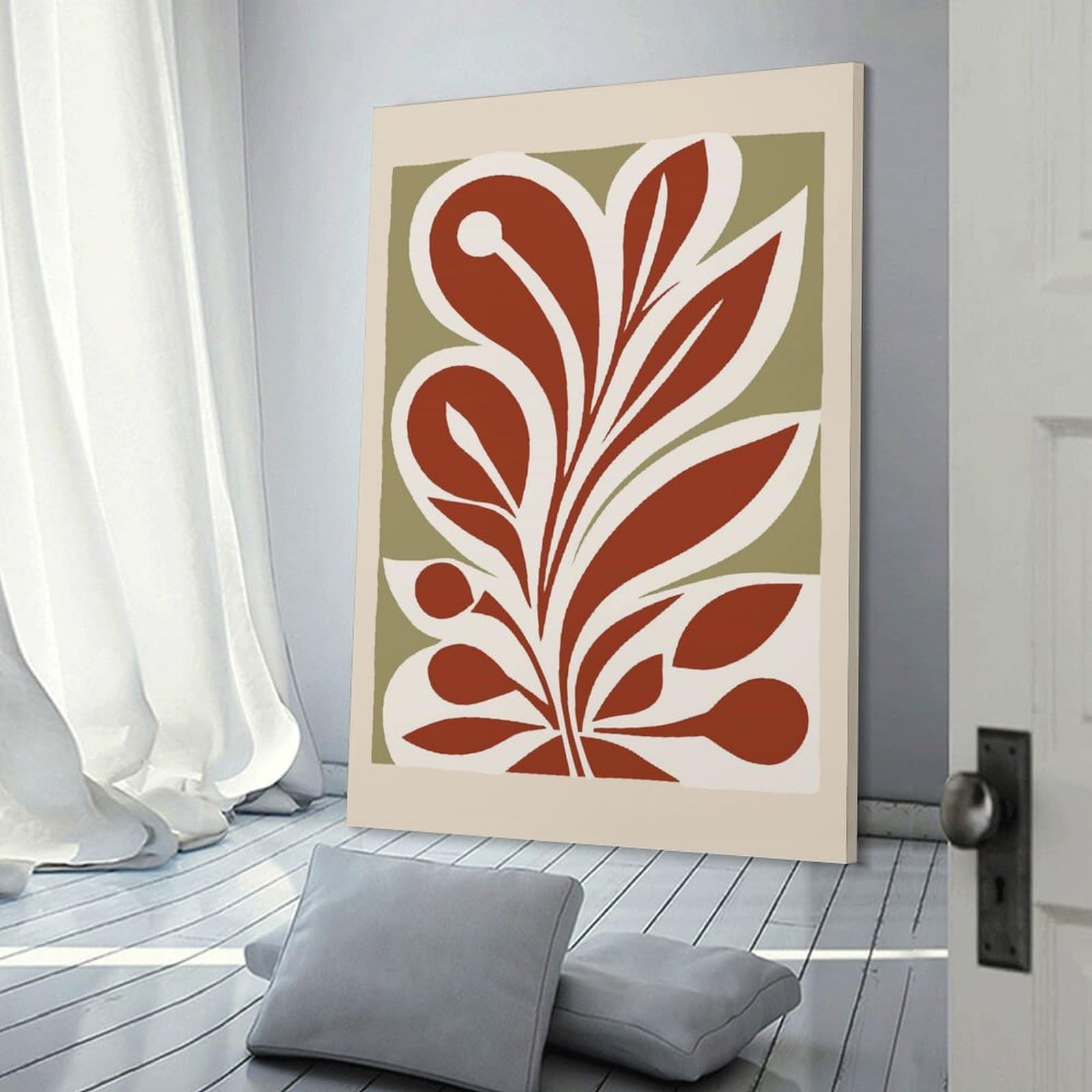 Junmoney Bohemian Neutral Nature Decorative Wall Artwork, 20x30inch(50x75cm), for Home Lounge, Bedroom Or Reading Nook, Eye Catching Artwork for Blank Walls