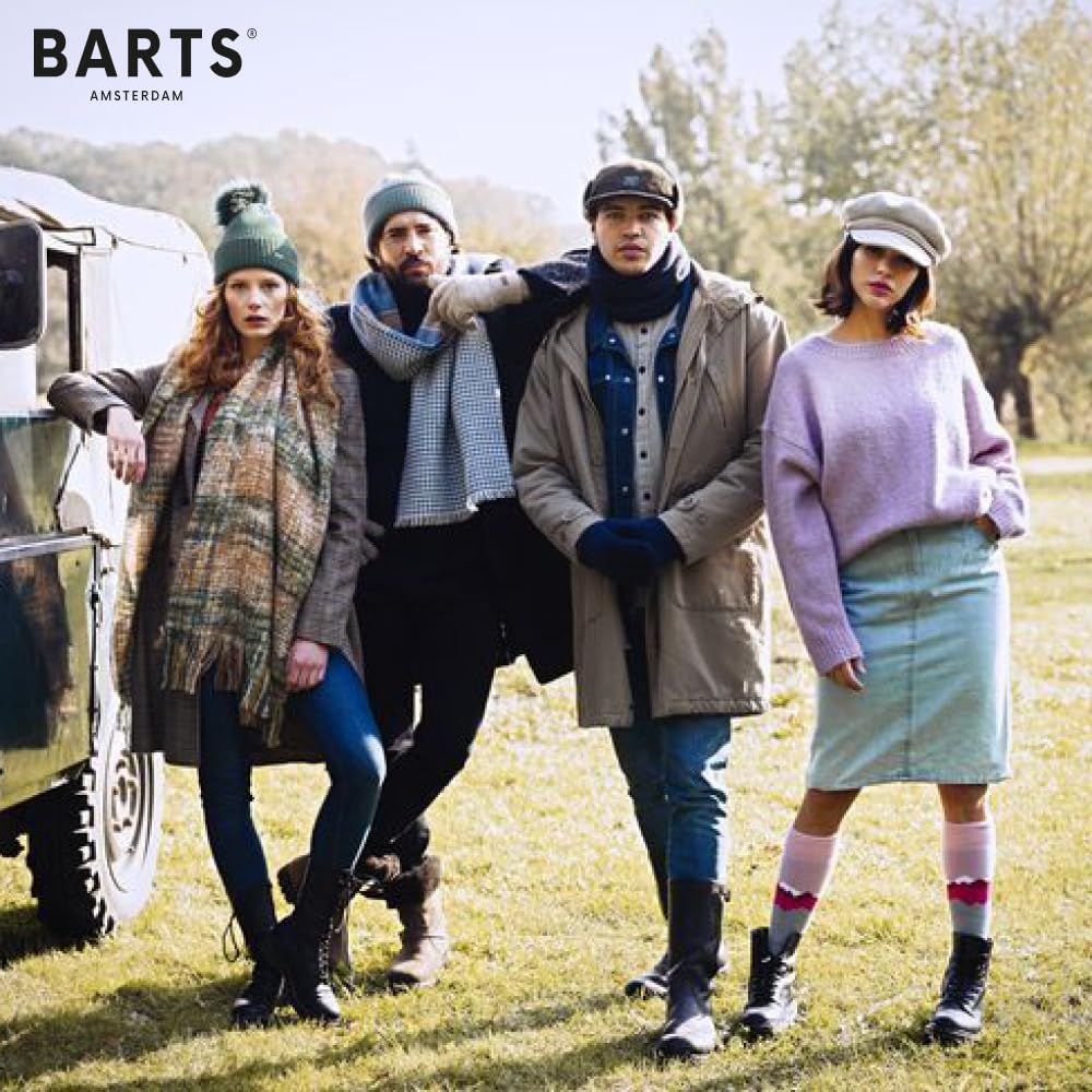 Barts Guanti in Lana senza Dita Haakon Uomo - manopole a maglia con fodera Inverno autunno/inverno