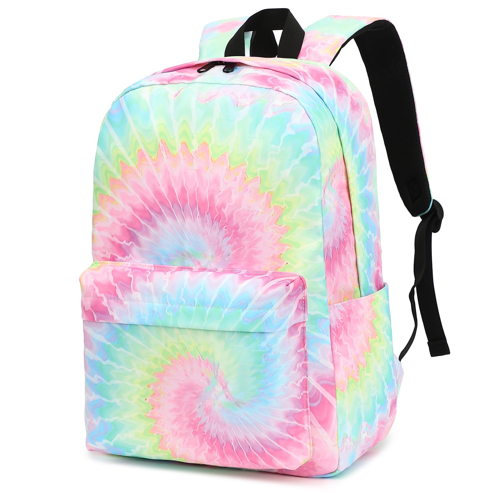 PB Teen Tie Dye Backpack Pastel Rainbow School Travel Book Bag Adjustable Pottery Barn Teen Recycled Gear Rainbow Tye | Mercari main image 3