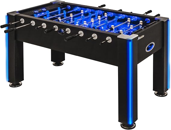 Atomic Azure LED Foosball Table with in-Rail Lighting