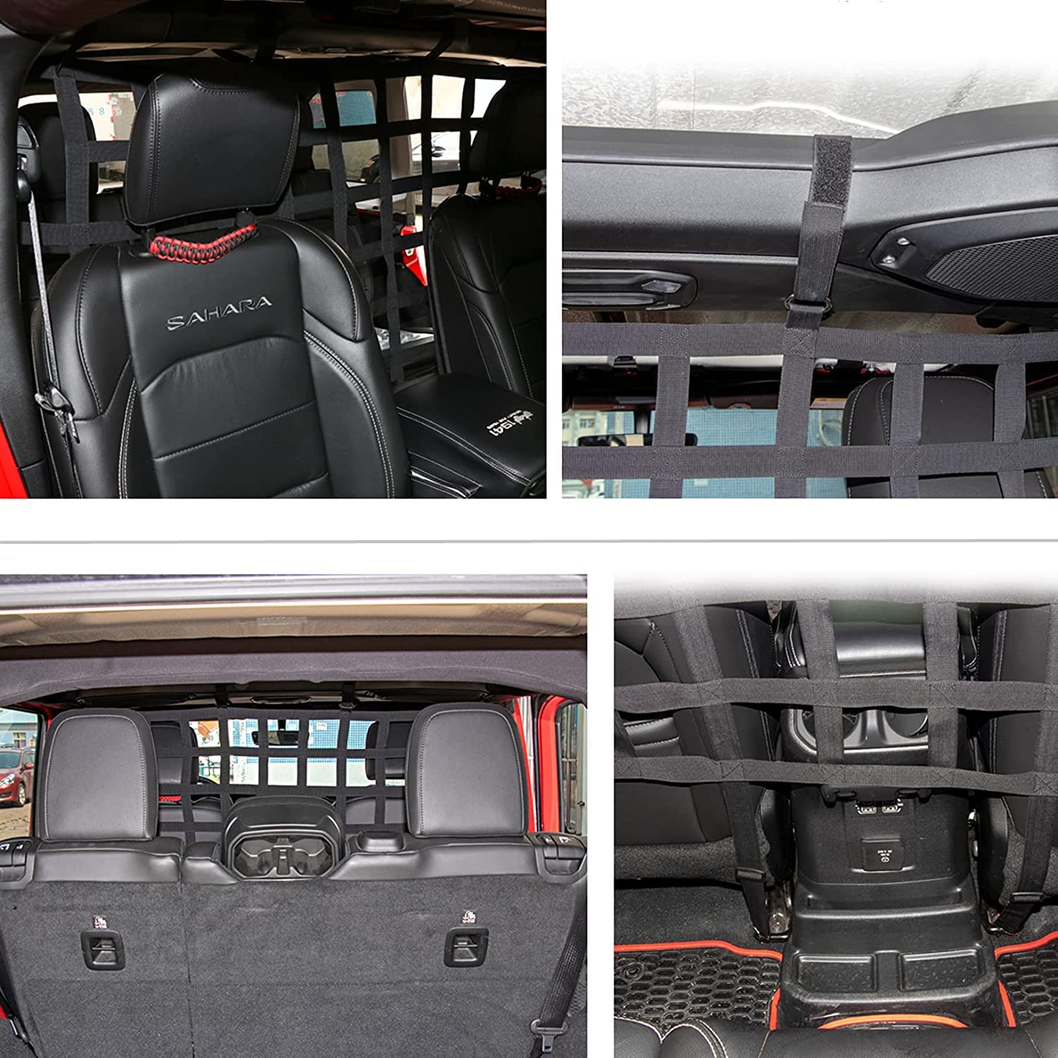 Accessoires Jeep Jk Jl Filet De Rangement Pour Jeep Wrangler JK/JL 2007-2018 - Sac Coffre & Isolation Animaux Accessoires Jeep Organisation