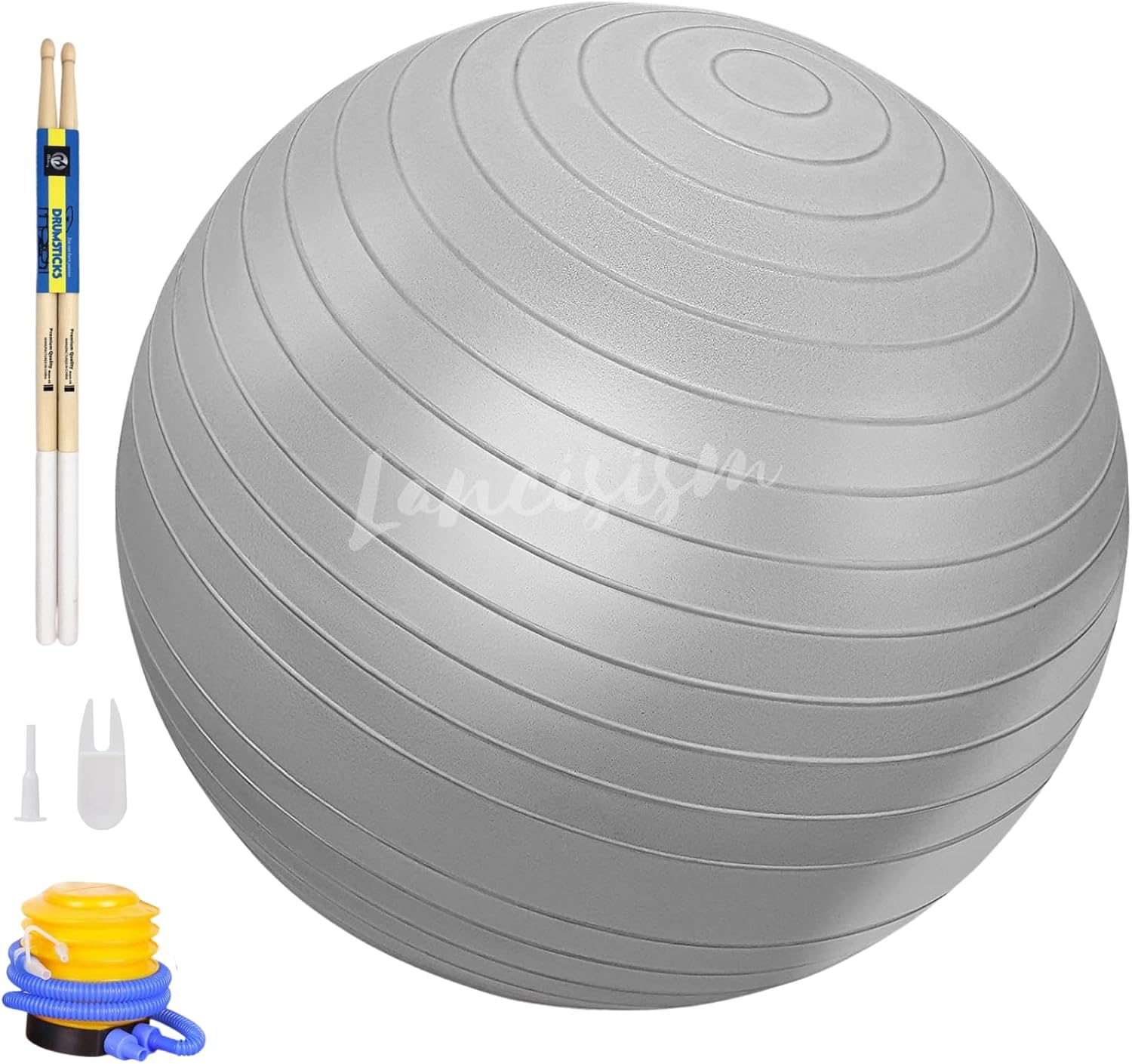 Cardio Drumming Equipment Set 26" Exercise Ball with Pump