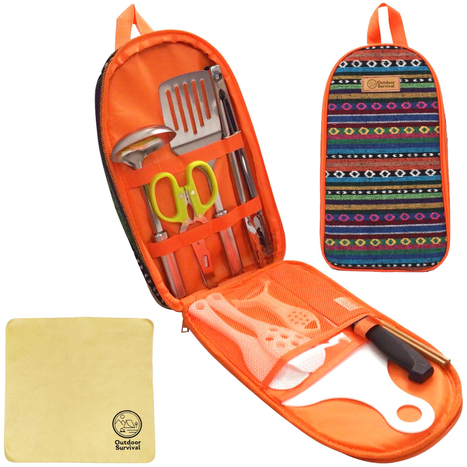 Amazon | ［Outdoor Survival］キャンプ 調理器具セット 高ステンレス