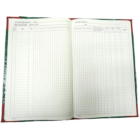 Ayaan Attendance Register Book for School-Offices for Keeping Record of ...