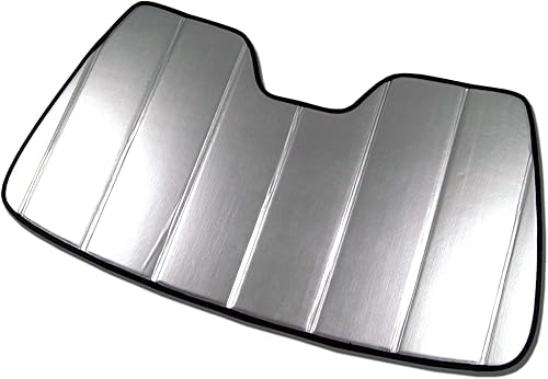 TuningPros SS-075-L - Parasol para parabrisas de automóvil, ajuste personalizado, parasol de cuero sintético y acabado de fieltro gris, juego de 1 disponible en Yaxa Peru