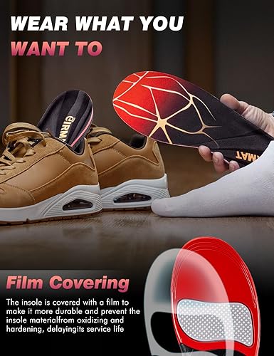 Miniatura 6 de Plantillas de soporte de arco para hombres y mujeres, insertos de soporte de arco para hombres, Negro -