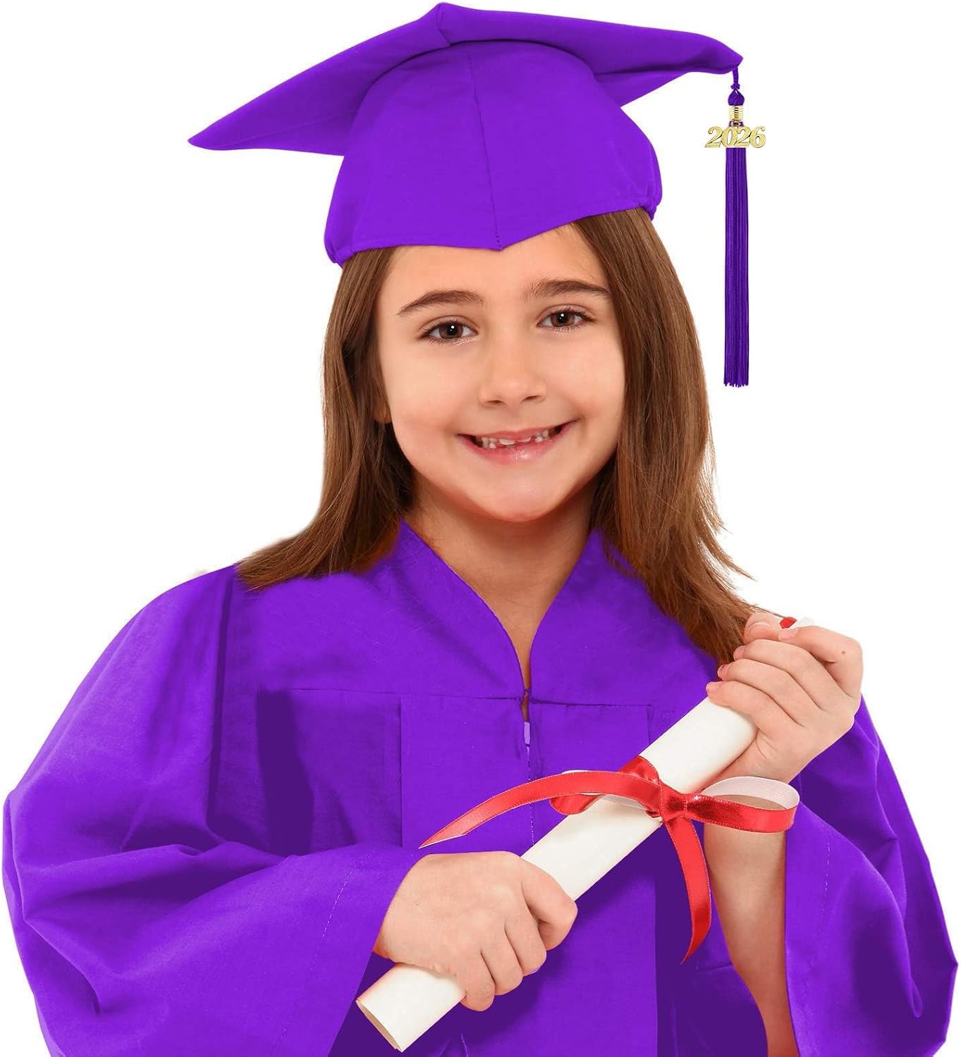 Unisex Kids Kindergarten Graduation Gown Cap Tassel Set Preschool Graduation Gown Cap and Stole Package Gifts