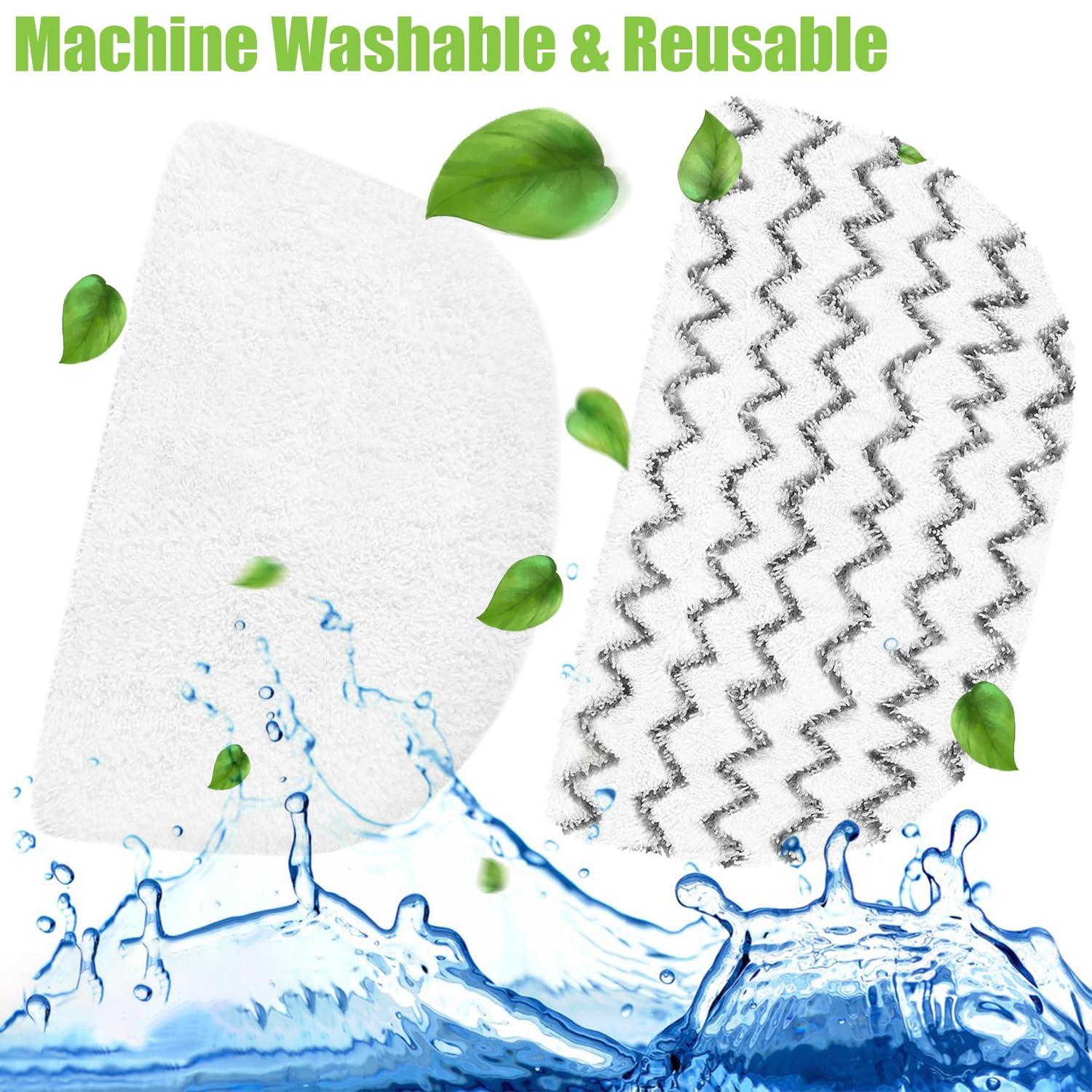 6 Stück Waschbare Dampfmop-Tücher Für Bissell Powerfresh – Inkl. Microfaser & Scrubbing-Pads
