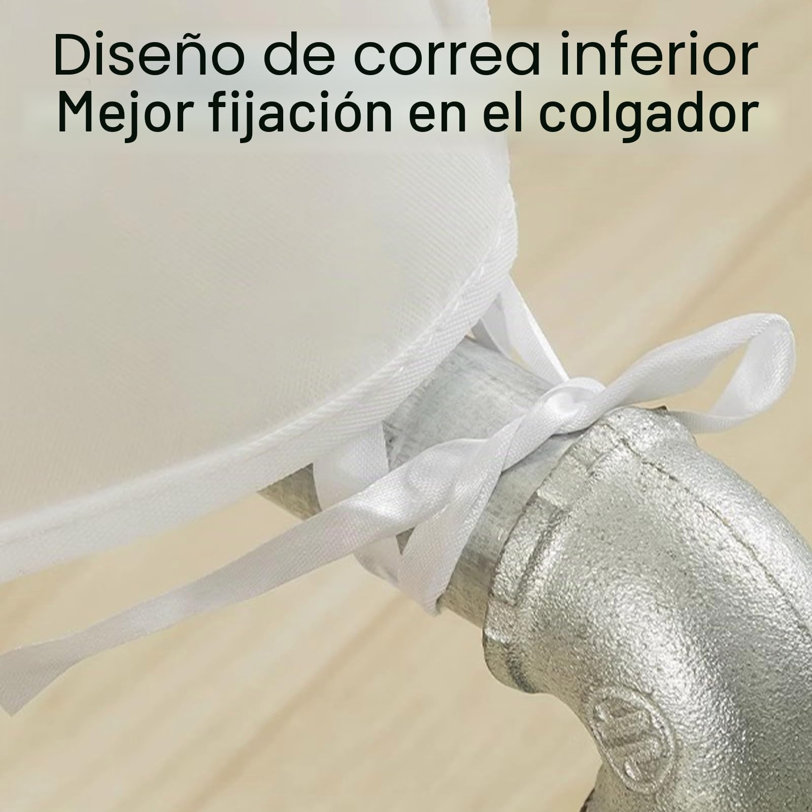 Fundas Ropa Armario de 150 CM de Alto, Funda Burro Ropa de Gran Capacidad para Colgar Ropa, Apta para Perchas de Doble Barra(White,200x90x150cm/79x35x59in)