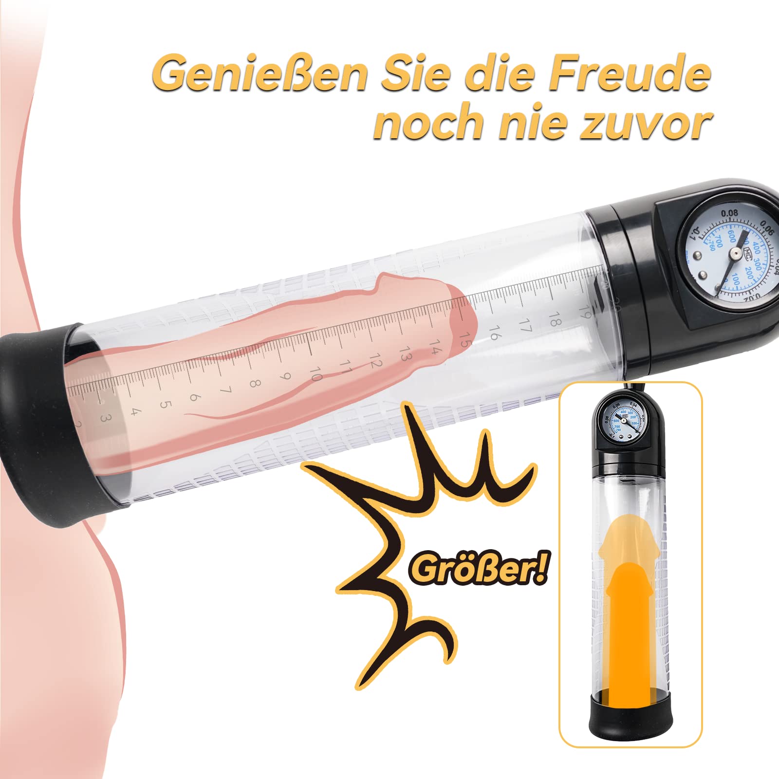 Pompe à Pénis Manuelle Loovix Avero - Silicone, Transparente, Pour Améliorer L'érection, Neuf