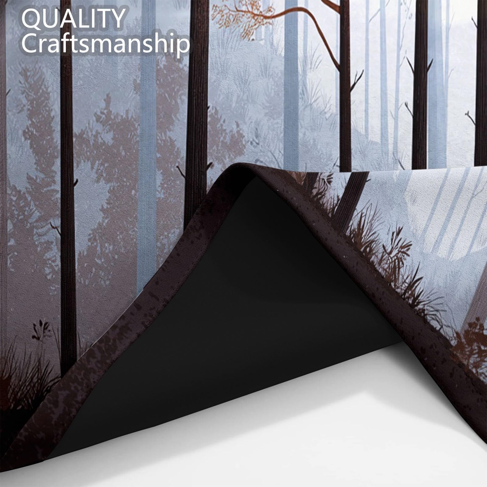 Cortinas Opacas Viento Natural 100% Opacas 140 An X 245 Al Cm 2 Paneles, Cortinas Ojales Minimalismo Bosque Plantascortina Térmica Protección Contra El Fríopara Niños Dormitorio Cocina Cafeteríagris