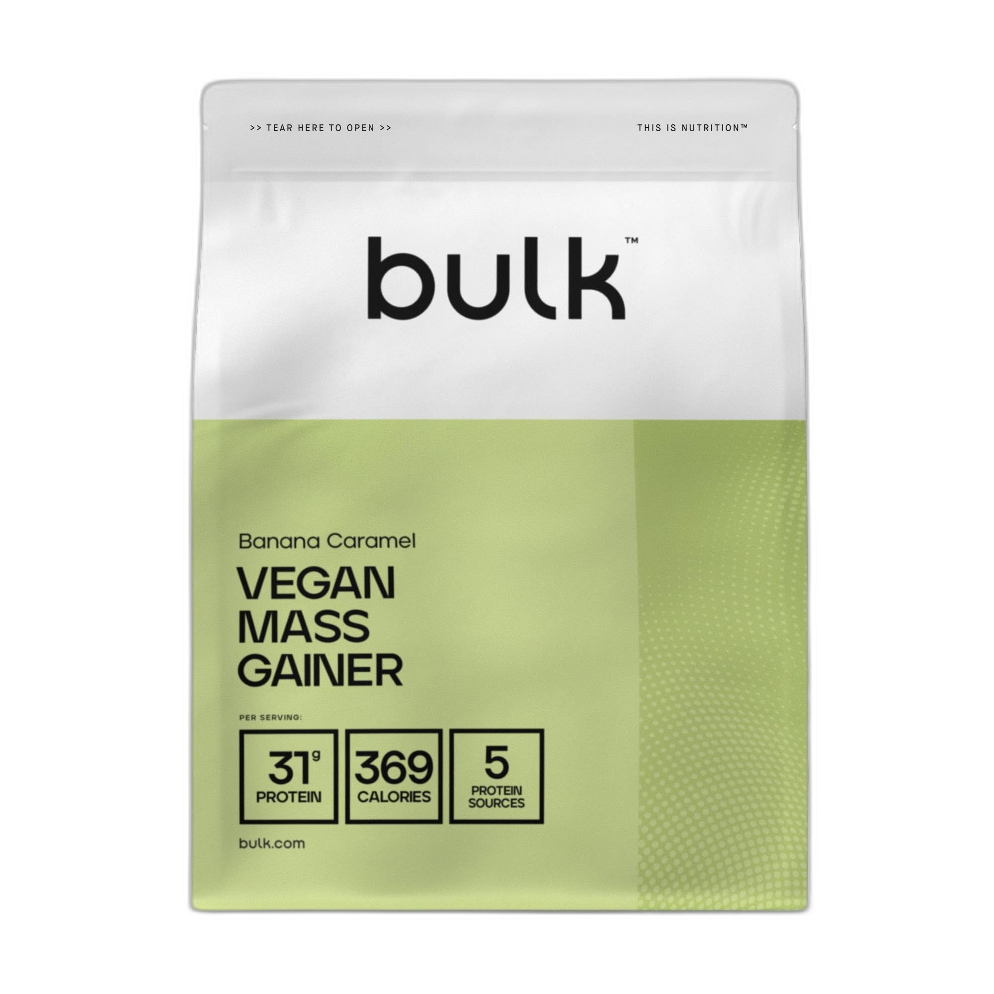 Bulk Ganador de masa vegano, Plátano y Caramelo, 2.5kg