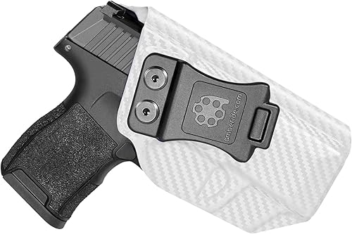 Miniatura 11 de Amberide Sig P365/P365 SAS/P365X IWB Holster, Kydex-Boltaron dentro de la cintura Fit Sig P365 0.354 in, retención segura, extracción rápida, 0-30°