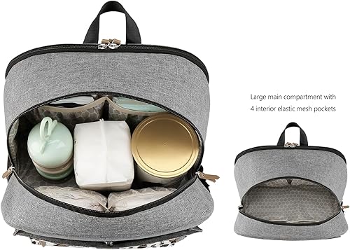 Miniatura 7 de Mochila para extractor de leche Spectra S1, S2 para madres que trabajan  Mochila para pañales con funda para laptop, gran capacidad para viajes al