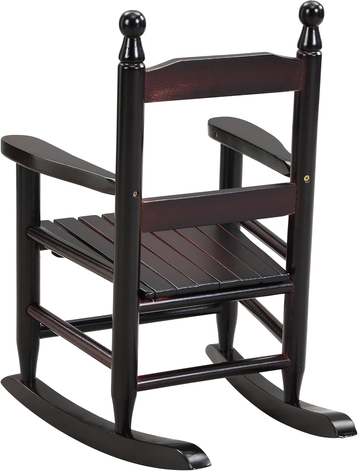 Modern Classic Toddler Rocker Chairs, Indoor & Outdoor Kids Rocking Chair for Children Ages 3-6, Solid Wood Children's Rocking Chair Suitable for Patio, Garden, Playroom, Balcony,Black