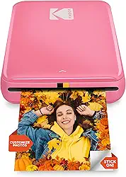 KODAK Step Instant Impressora fotográfica para smartphone – Impressora móvel sem fio portátil mini colorida – fotos adesivas Zink 5 x 7,6 cm – Bluetooth compatível com dispositivos iOS e Android –
