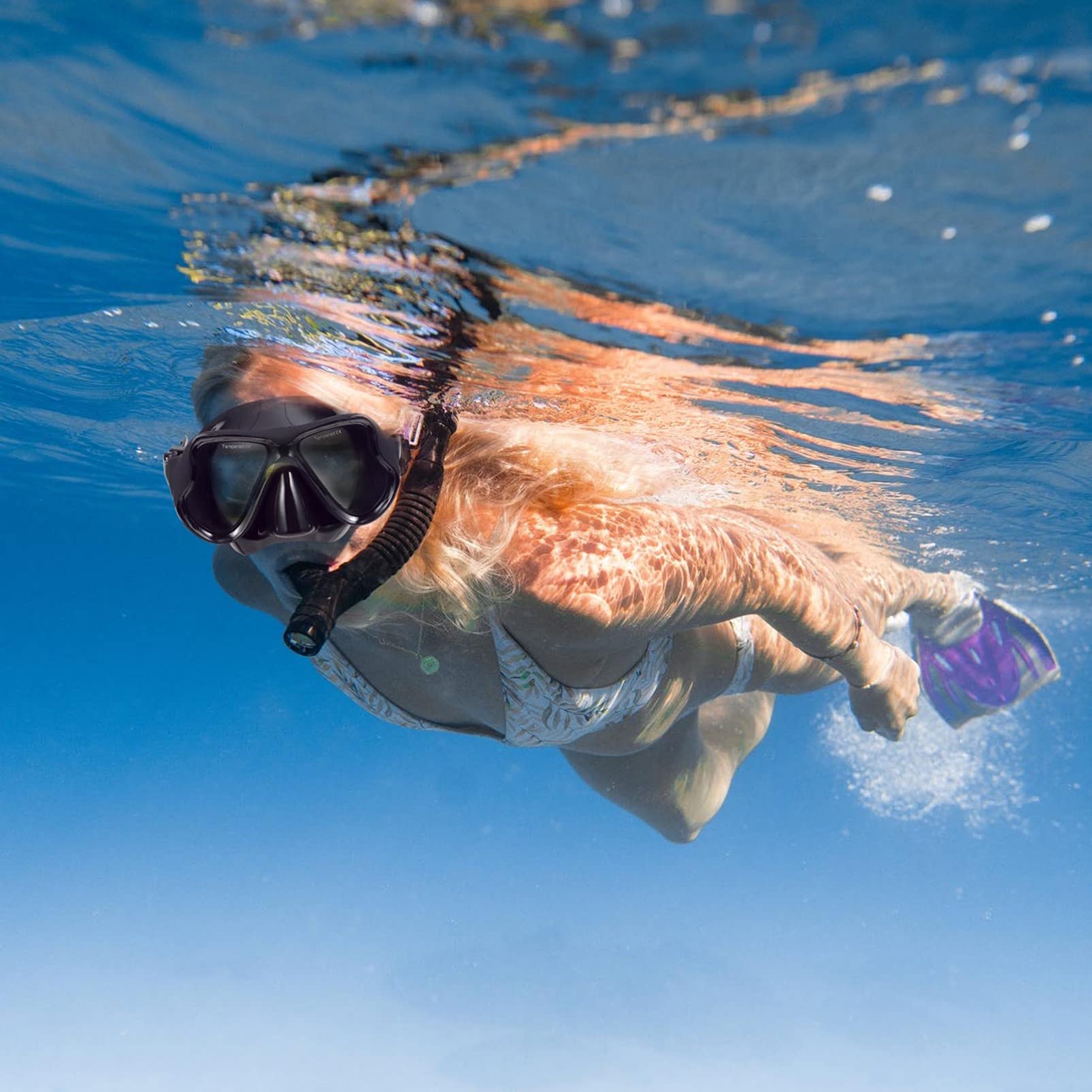 BESPORTBLE Snorkeling Set for Adults Women Men Vanquisher Goggles Mask Comfortable Fit Ocean View