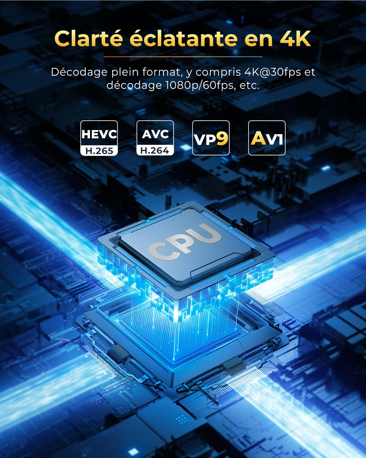 Vidéoprojecteur 4K Supporte, Mini Projecteur Portable Apps intégrées avec WiFi et Bluetooth, 270° Rotation Home Cinéma Star Rétroprojecteur pour Phone/PS5/HDMI/TV Stick/USB