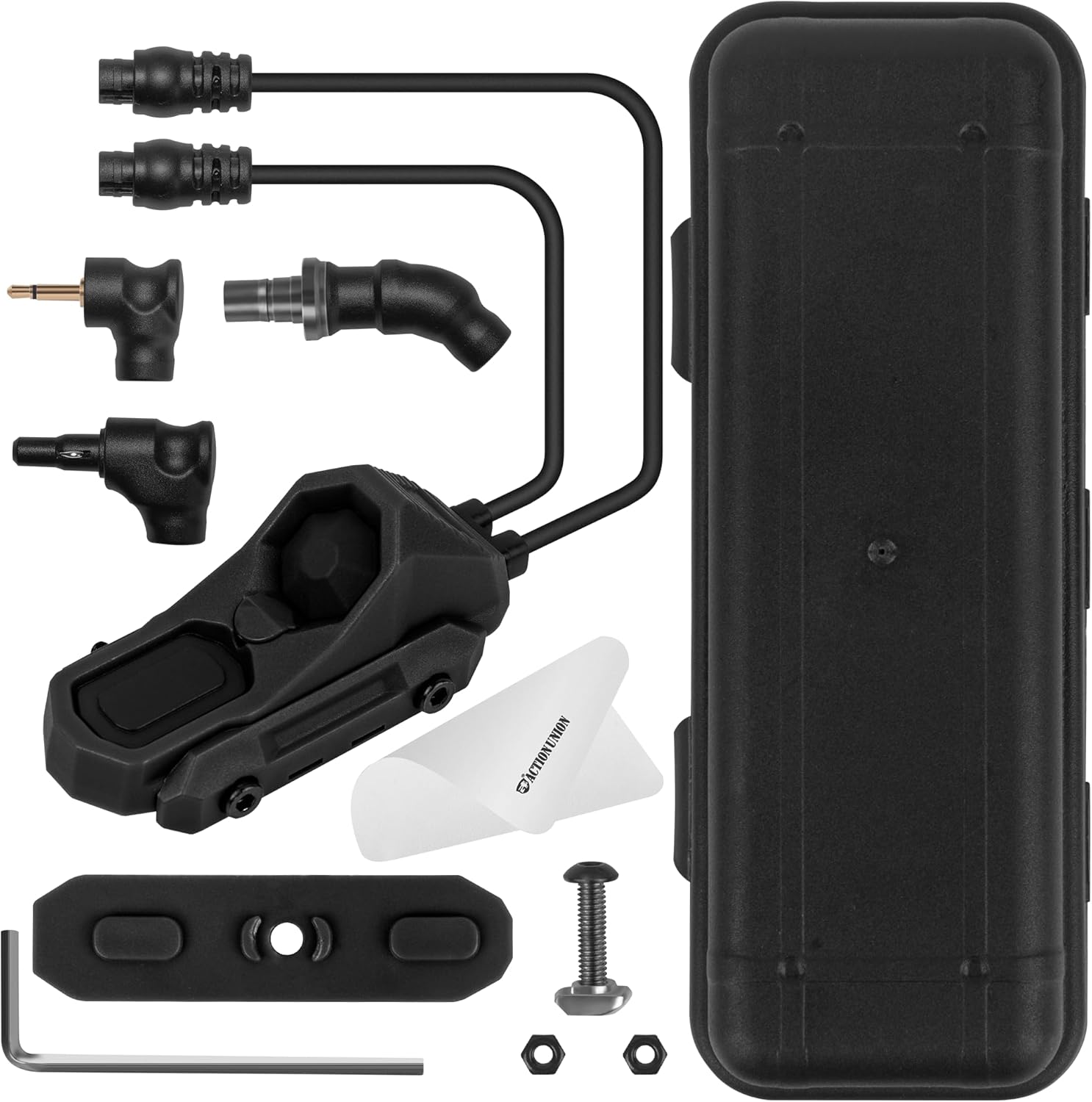 ACTIONUNION Tactical Pressure Switch Pro Two Button Compact AXON PRO Remote Pressure Switch Fits 20mm Picatinny Rail Mlock Rail and KeyMod Rail (Tan - AXON PRO)