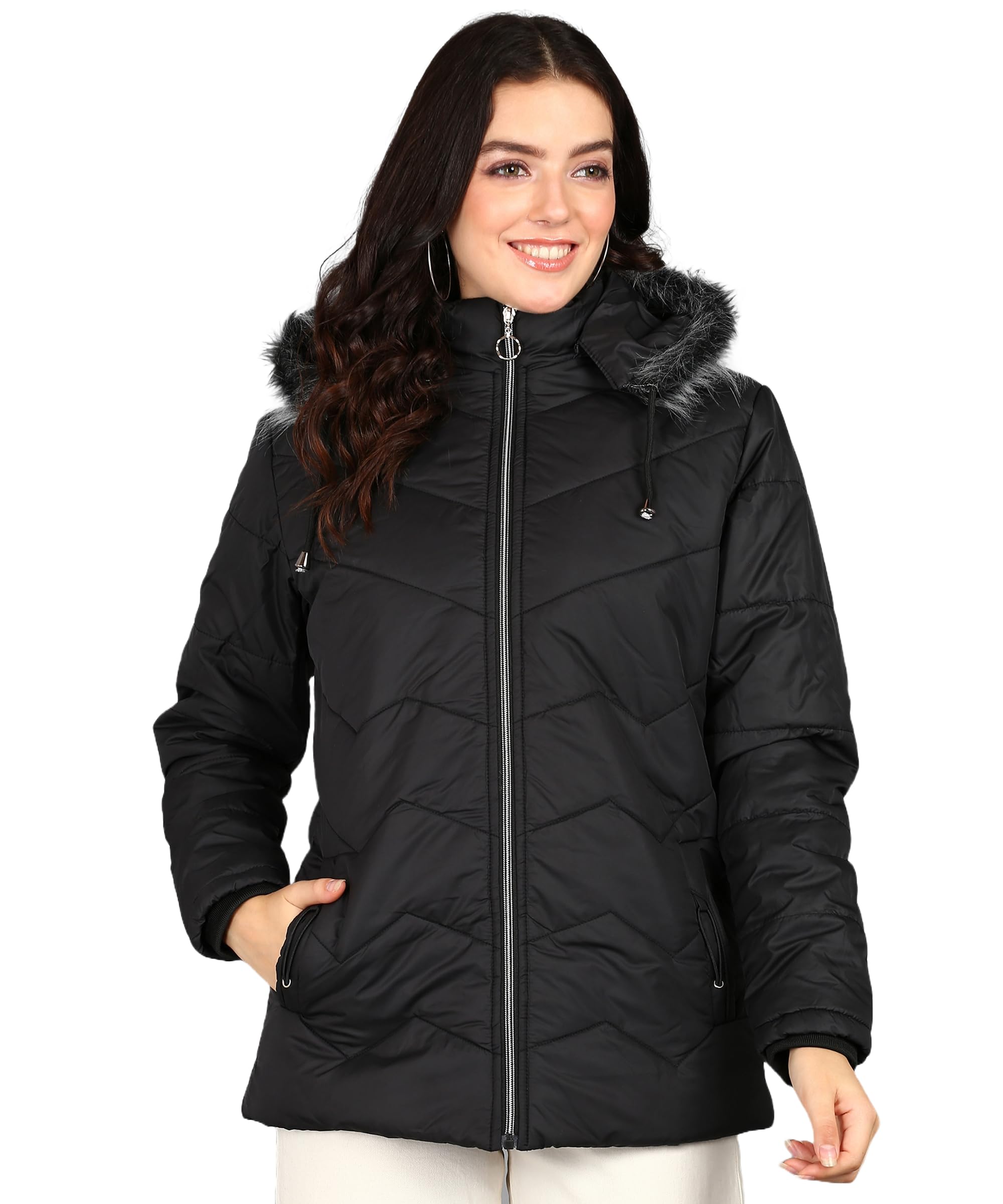 ellipse Fashion Ladies winter jacket for women with hoodie jacket for women winter wear Full-picture-14