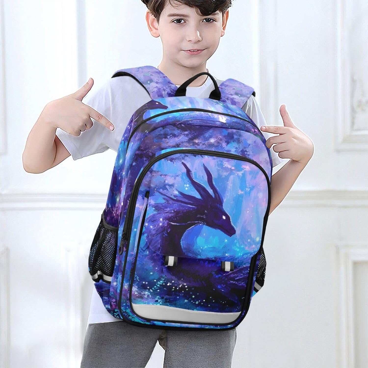 ALAZA Dragon in Forest Laptop Backpack Purse for Women Men Travel Bag Casual Daypack with Compartment & Multiple Pockets