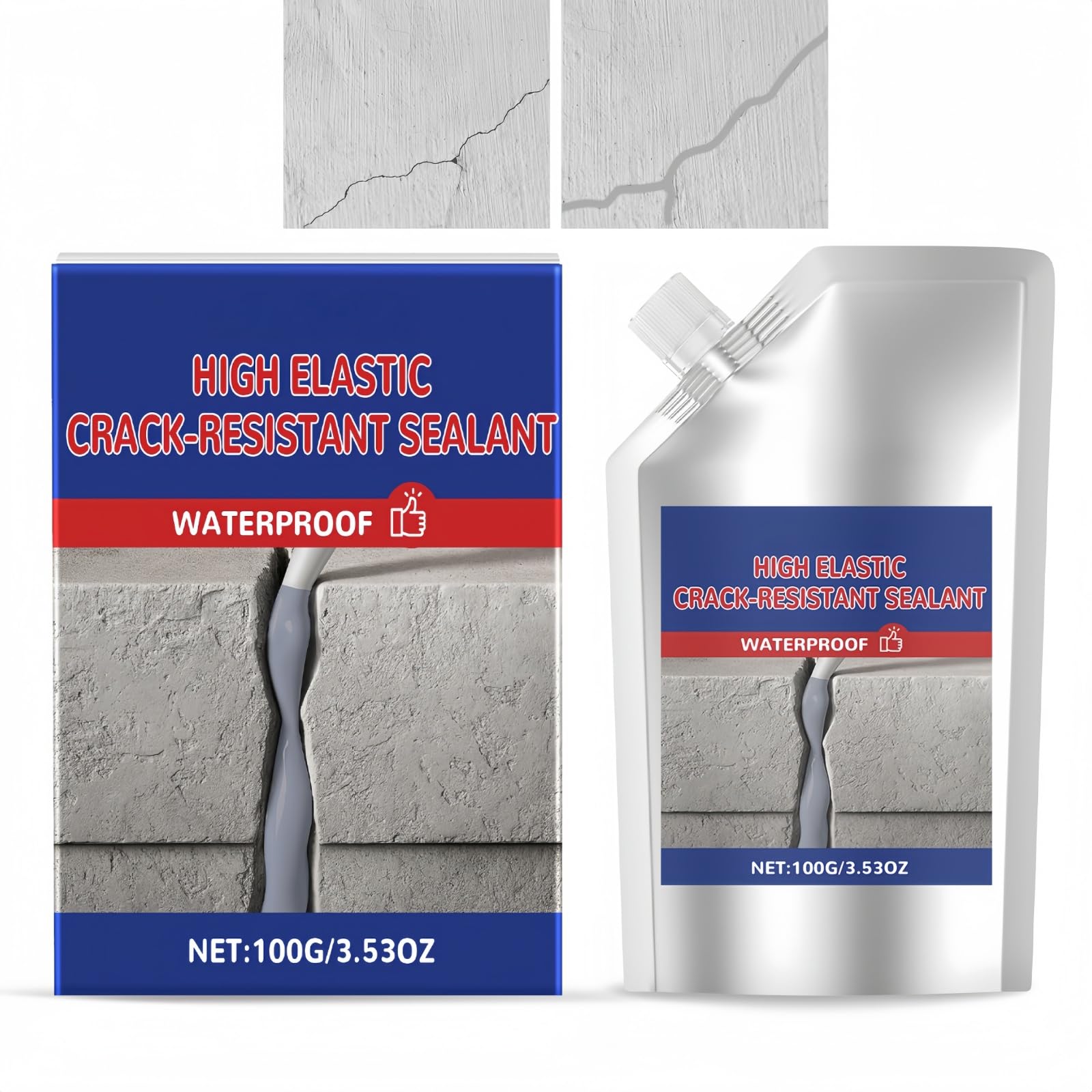 Heavy-Duty Concrete Crack Repair Adhesive & Filler,Fast-Drying,Easy to Use