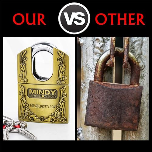 Miniatura 6 de 3 llaves 1.575 in Heavy Duty Warehouse Envuelto endurecido Cerradura de seguridad superior con llave