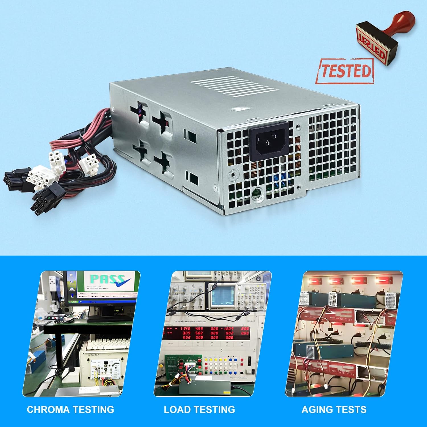 Upgraded D400EPS-00 400W Power Supply PSU Compatible with Dell OptiPlex 3000 MT 3900 MT 5000 MT 7000 MT Replaces X4XV7 0X4XV7 1GPJ DPS-400AB-44 A L400EPS-00 H400EPS-00 D400EPS-00 Power Supply