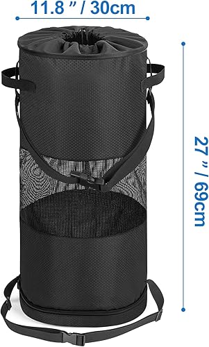 Miniatura 6 de Fasrom Bolsa de basura para barco con cremallera inferior para una fácil eliminación, color negro (solo bolsa vacía, diseño patentado)