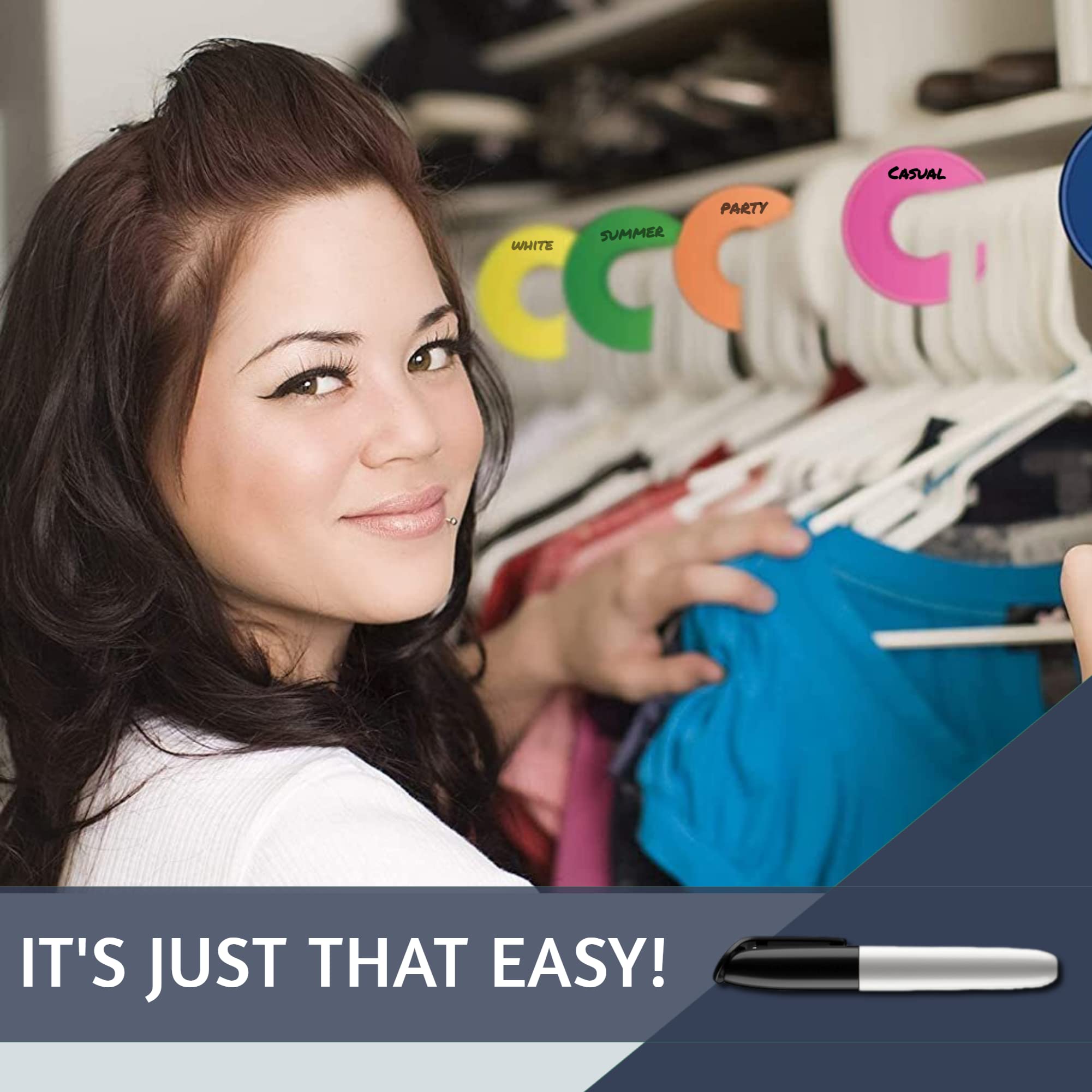 30 Closet Dividers for Hanging Clothes 30 Clothing Rack Dividers, 10