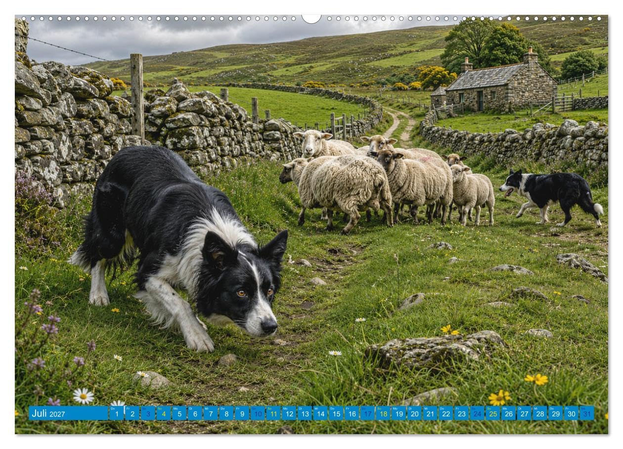 CALVENDO · Hunde in ihrer Welt (Kalender 2027) | DIN A2 Querformat · Premium-Wandkalender · 13 Hunderassen in eindrucksvollen Landschaften