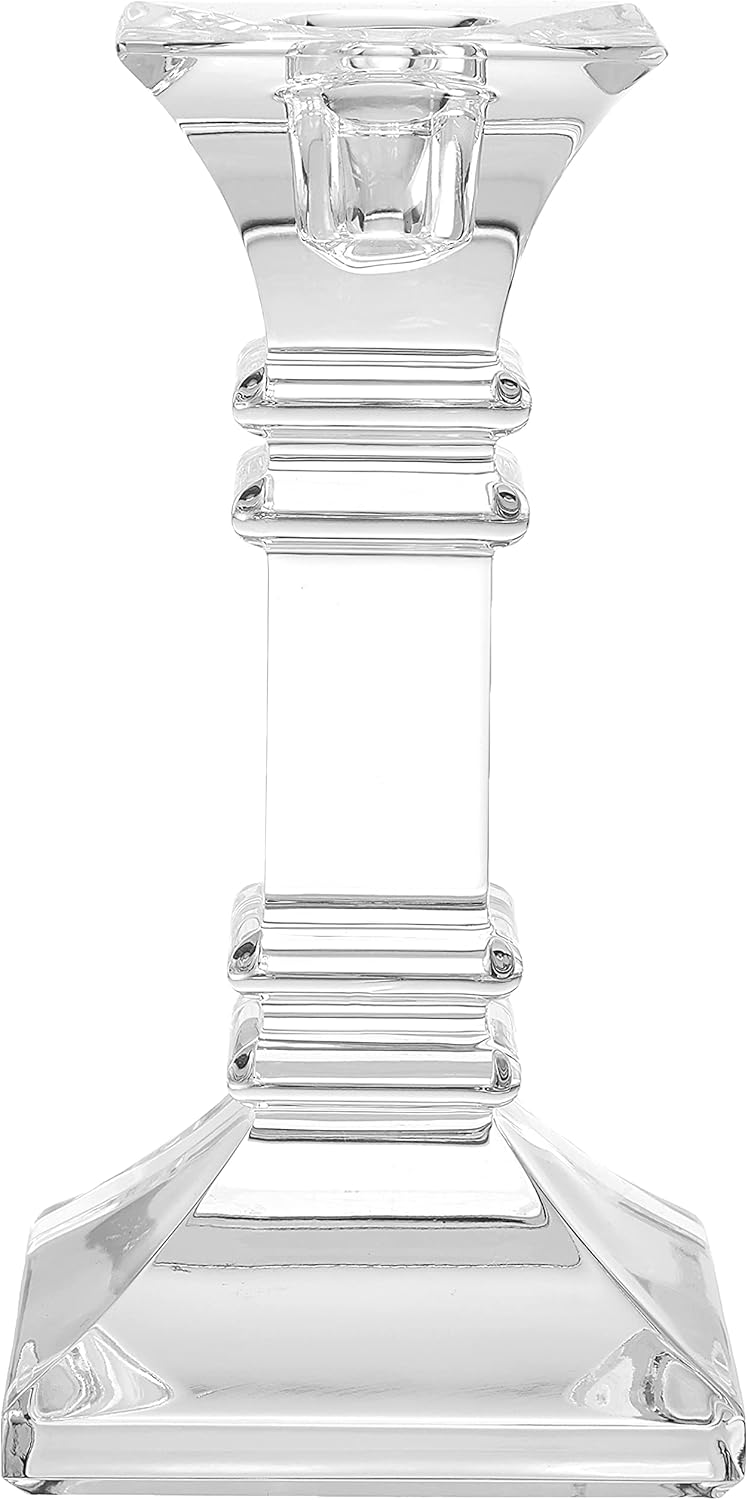 Marquis By Waterford Treviso Collection 6Inch Clear Crystalline Candle
