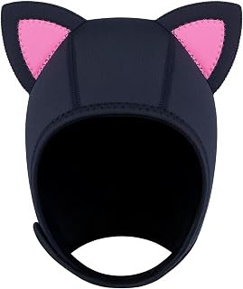 Scuba Diving Hood, Cat Ears Thermal Wetsuit Hood for Men Women