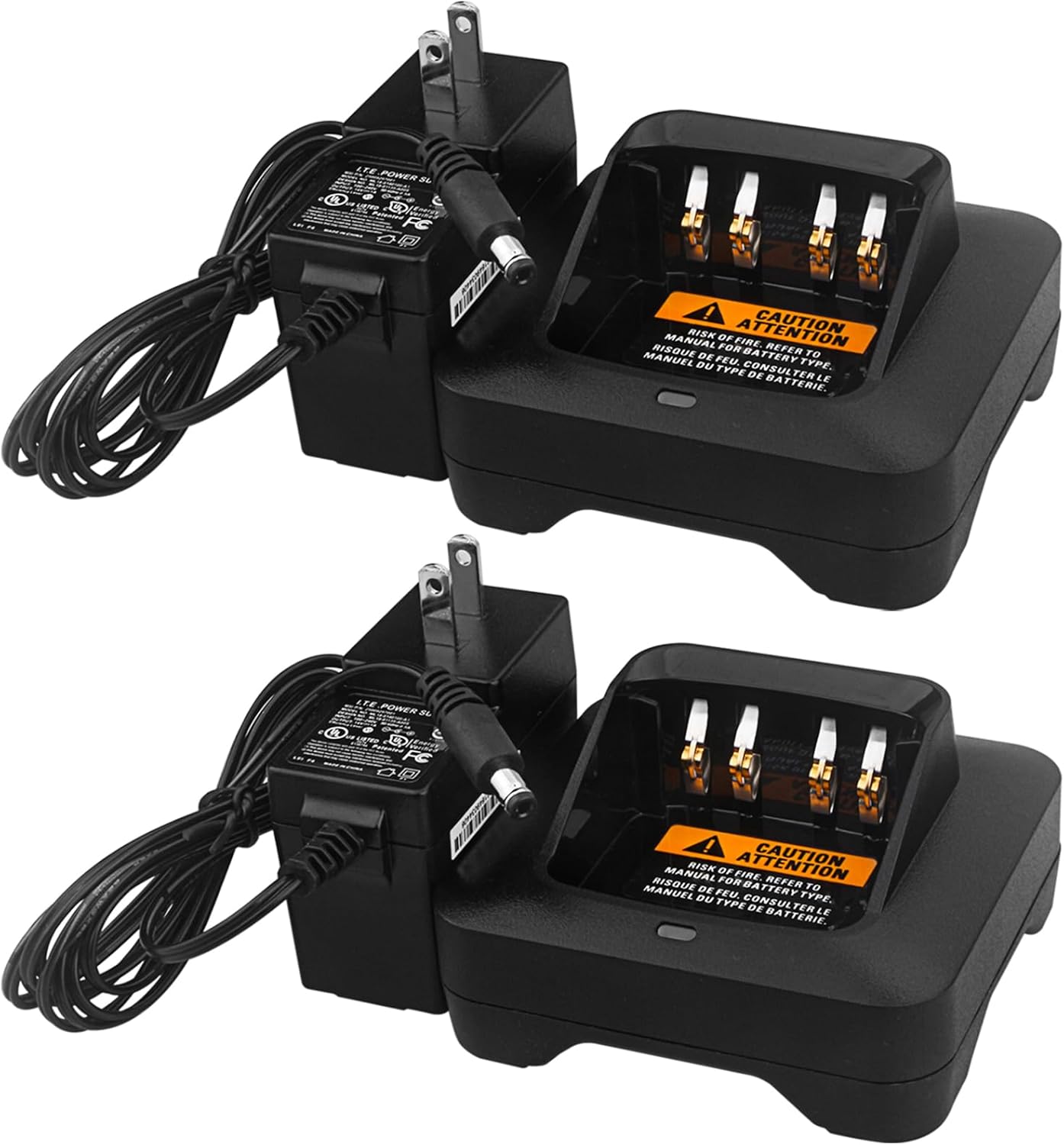 Pmpn4527a Rapid Charger,Compatible XPR3000e XPR3300 XPR3300e XPR3500e XPR6550 XPR7350 XPR7350e XPR7550 XPR7550e XPR7580e APX3000 APX4000 Battery Charging PMNN4544 PMNN4491 PMNN4493 (2 Pack)