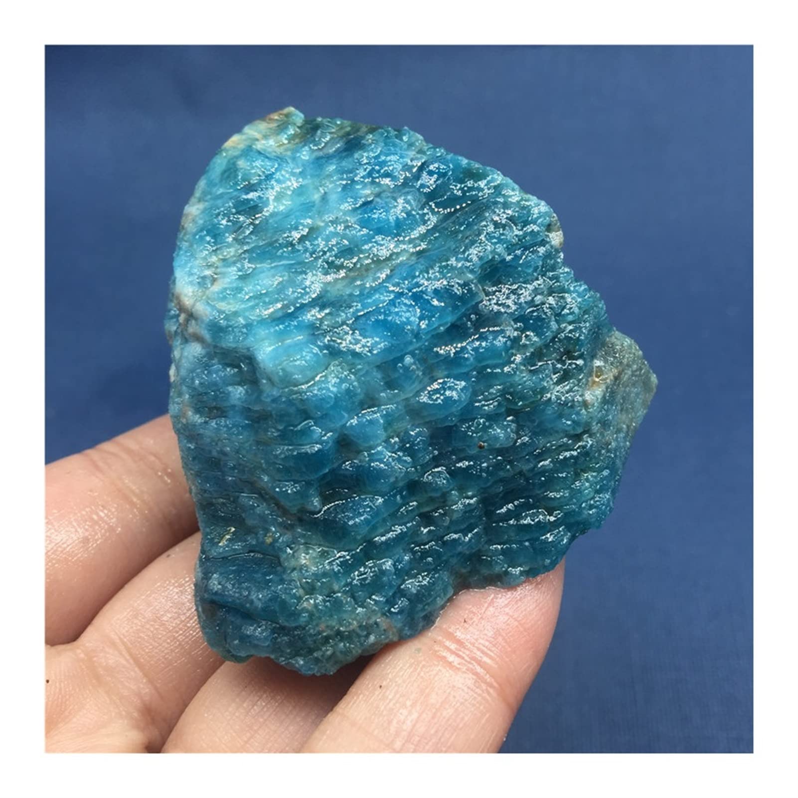 Edelsteine und Kristalle 1 Stück natürliche Rohe Blaue Rohsteine Kristallkies Mineralien Edelsteinprobe Steinmineralprobe (260_320 g)