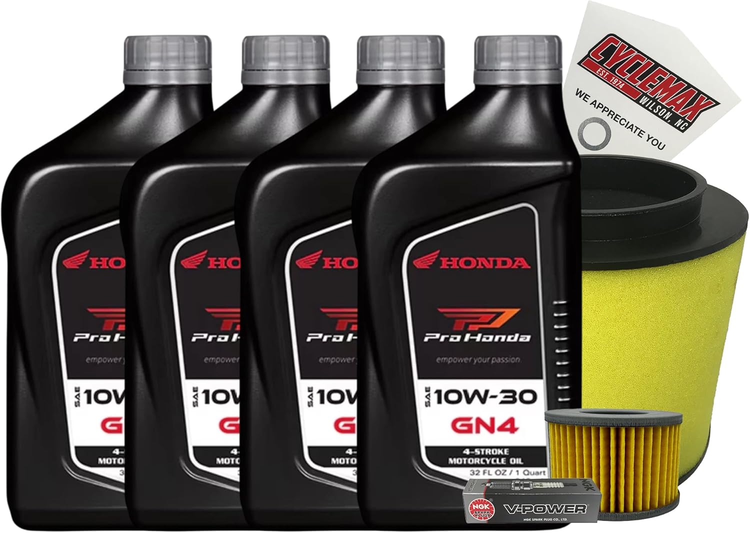 CYCLEMAX Tune Up Kit Compatible with 2009-2013 Honda Big Red MUV 700 UTV with Spark Plug