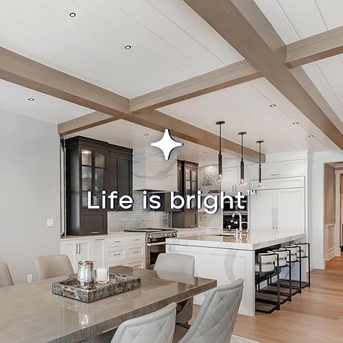 Miniatura 6 de LUXRITE Lámpara de techo empotrable LED de 3 pulgadas con caja de conexiones, 10W, 5CCT 2700K3000K3500K4000K5000K, 800LM de alto brillo, luz