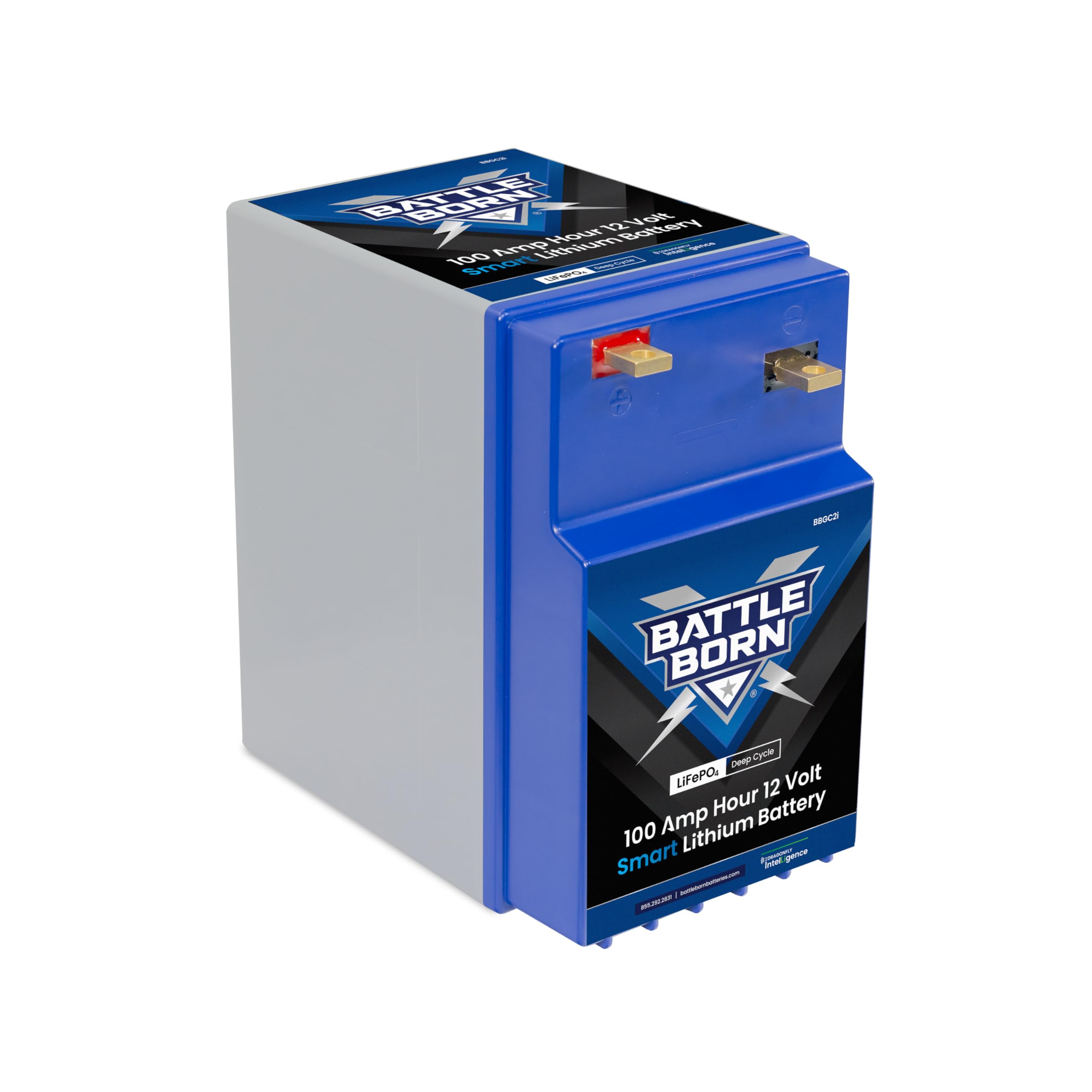 100Ah 12V GC2 Smart Lithium-Ion (LiFePO4) RV, Marine, Solar, & Off Grid Battery - Bluetooth Connectivity - Battle Born Batteries