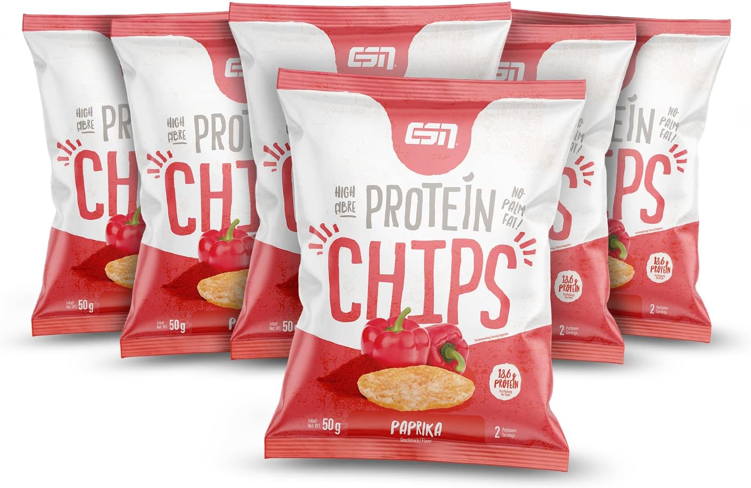 ESN Protein Chips, 6er Box Paprika (vegan) Amazon.de Drogerie