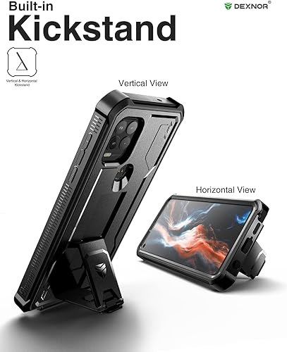 Miniatura 4 de Dexnor Funda para Motorola Moto G Stylus 5G 2021, protector de pantalla y soporte integrados resistente protección de grado militar a prueba de