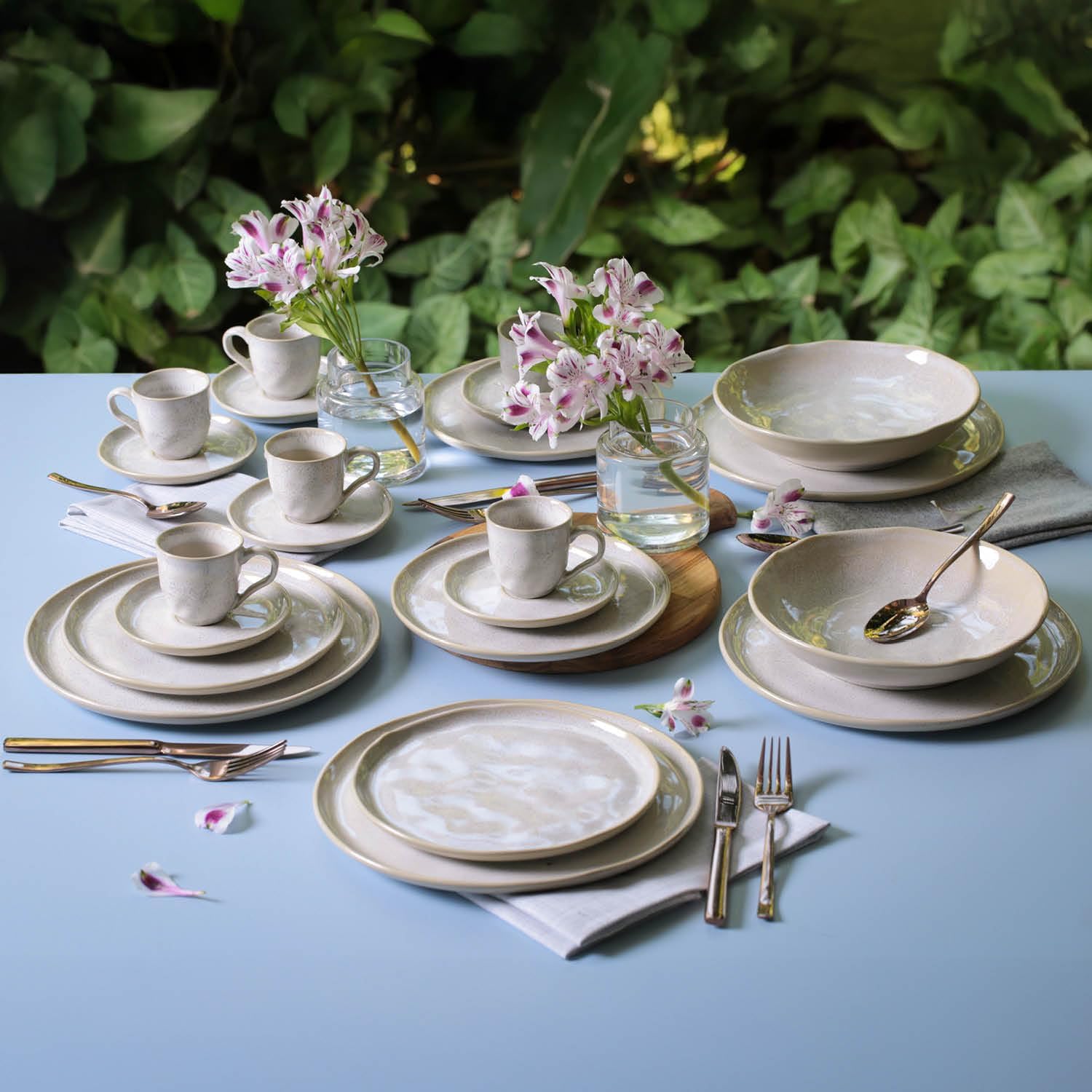 Porto Brasil Conjunto com 6 Pratos Raso Bio Latte 27,5cm