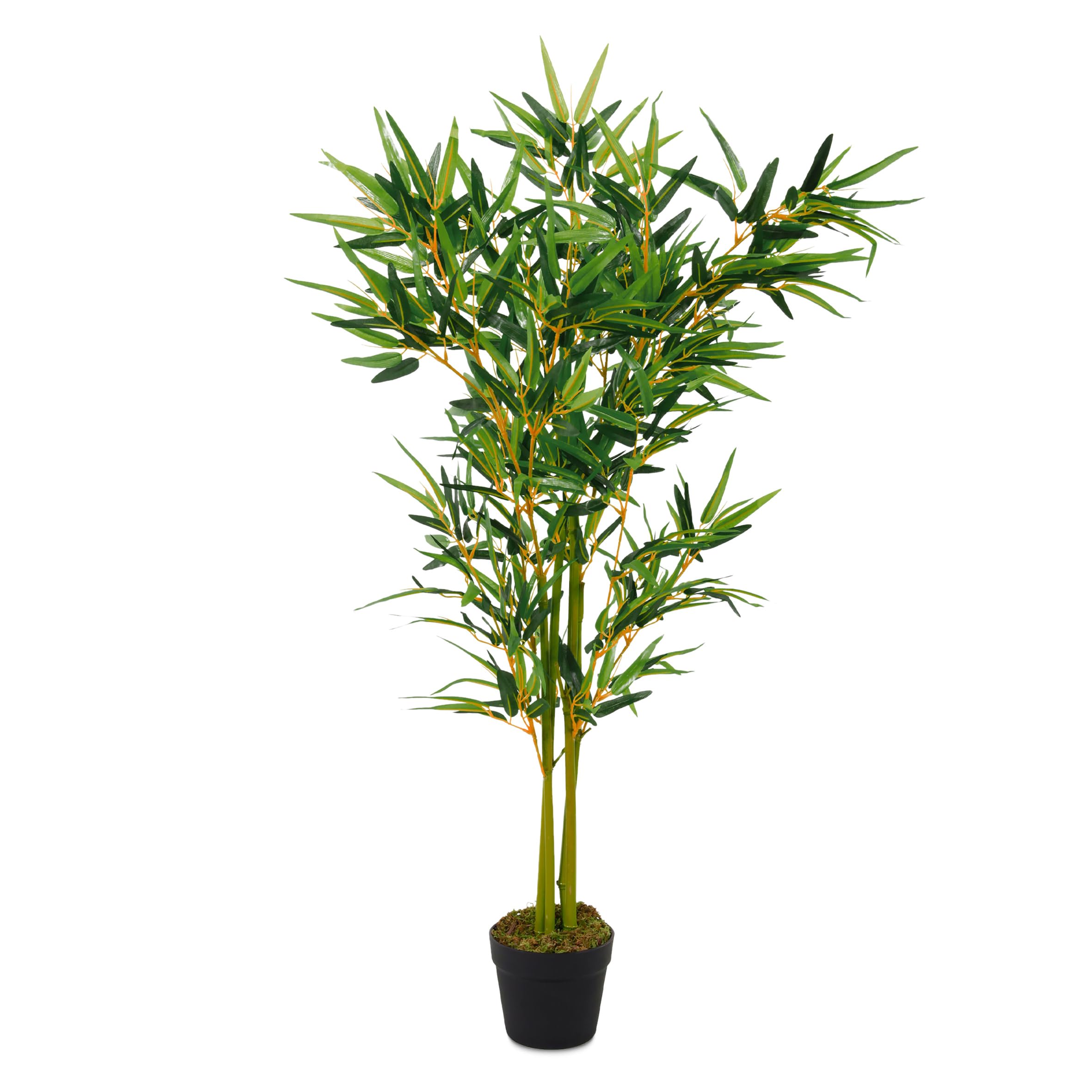 Bambus Kunstpflanze im Blumentopf - 115 cm - Deko Pflanze Zimmerpflanze künstlich Kunstbaum