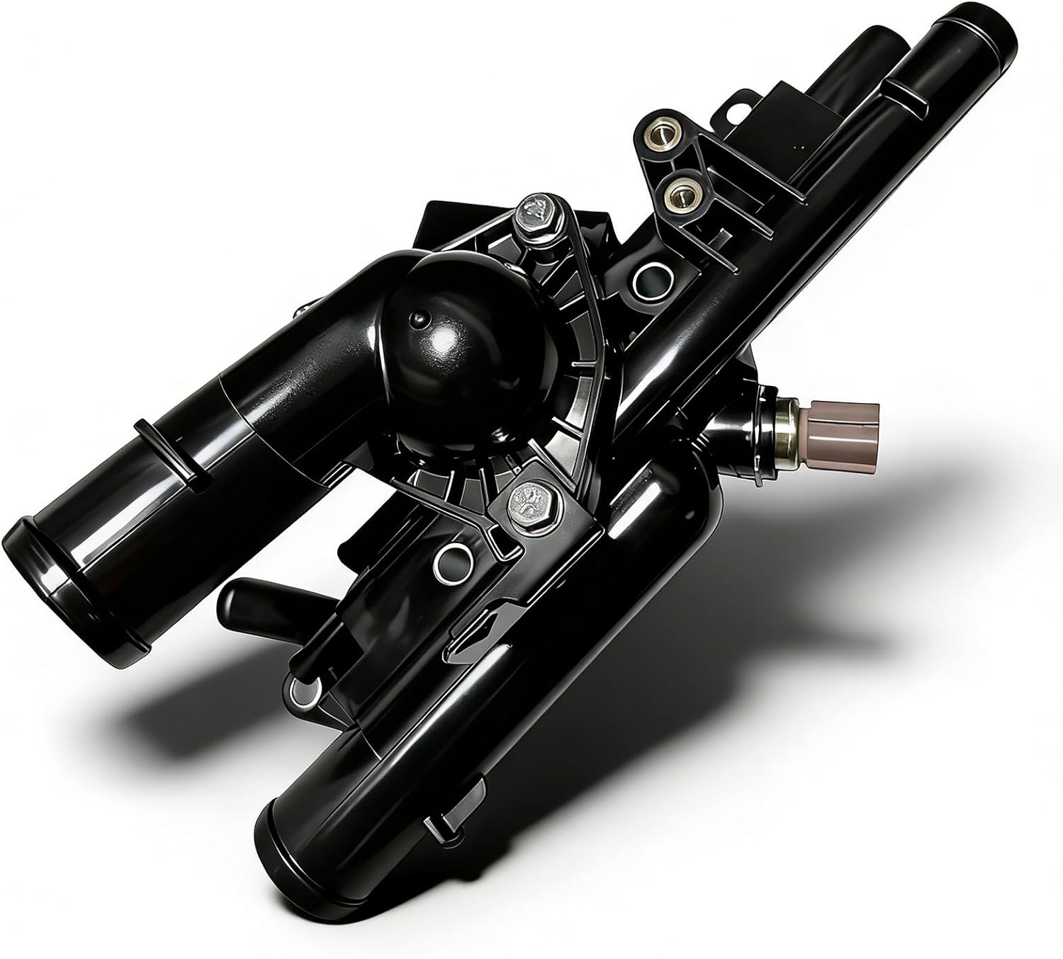 Thermostat Housing Assembly Fit for Hyundai 2009-2012 Santa Fe,2013-2015 Santa Fe Sport,2009-2014 Sonata&Tucson 2011-2015,Kia Optima,2009-2014 Sorento,2010-2015 Sportage,Replace 256002G500