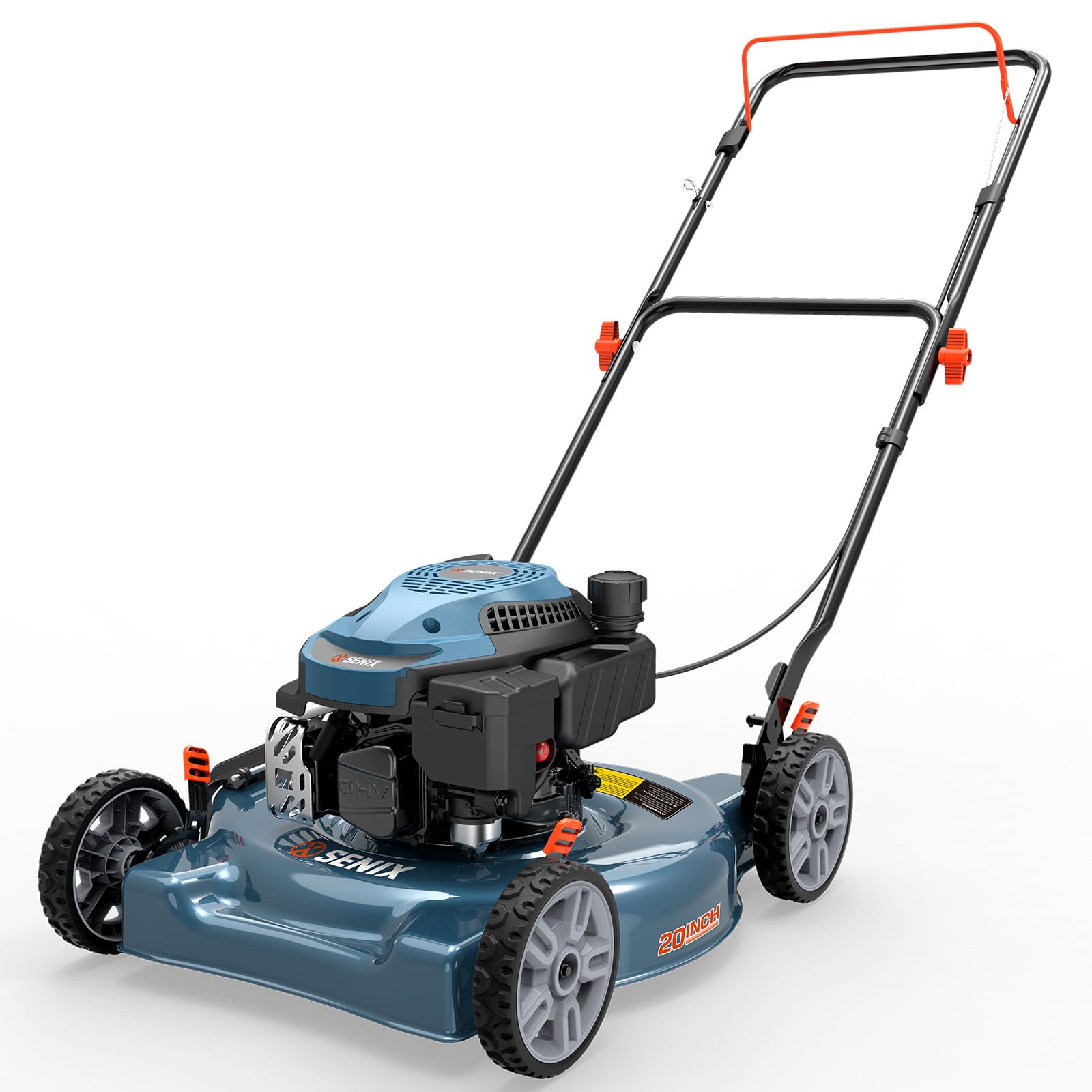 Amazon.com : SENIX 144 cc Gas Lawn Mower, 20 inch 4-Cycle