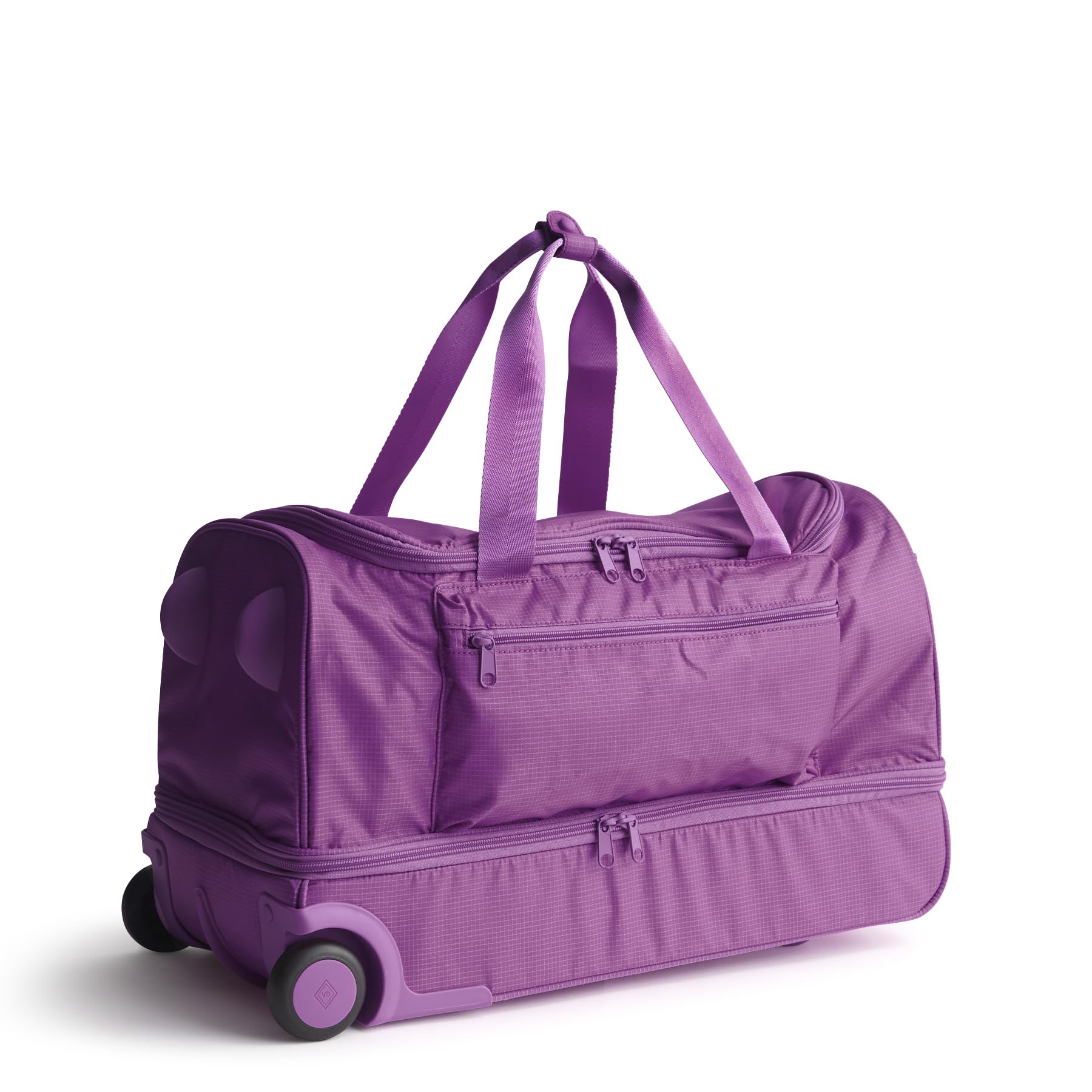 Vera Bradley Women's Ripstop Adair Rolling Duffel Travel Bag, Iris Orchid, One Size