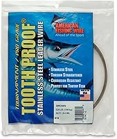 Vista 19 de AFW Alambre Líder Duro de Una Hebra de Acero Inoxidable a Prueba de Dientes - Brillante y Camuflaje para Tiburón, Barracuda, Caballa Real, Wahoo