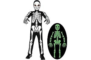 Koatobbor Kids Skeleton Costume (Glow in the Dark!)