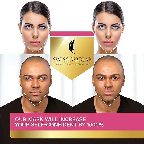 Miniatura 2 de Correa para adelgazamiento de cara, reutilizable, doble reductor de barbilla, levantador de cara con efecto reafirmante que define el contorno.